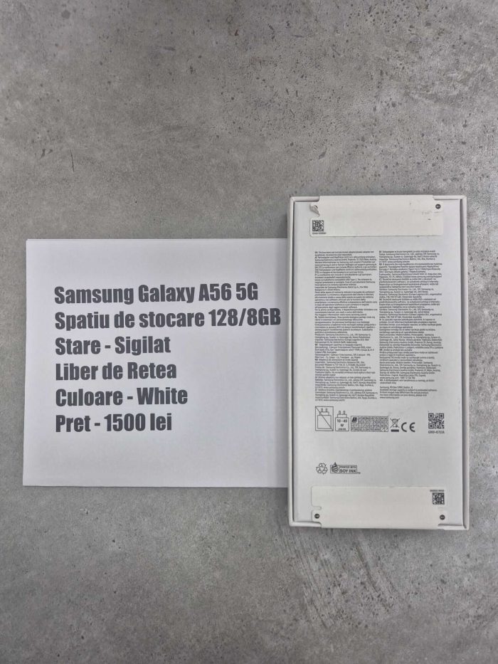 Telefon Samsung Galaxy A56 5G Alb Sigilat - Image 2