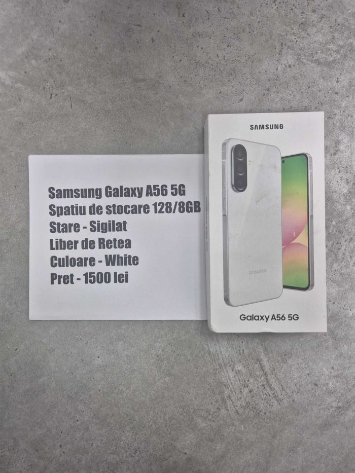 Telefon Samsung Galaxy A56 5G Alb Sigilat