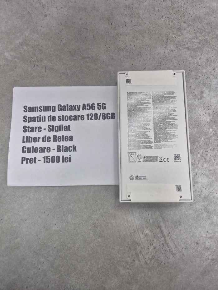 Telefon Samsung Galaxy A56 5G Negru Sigilat - Image 2
