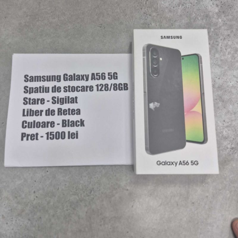 Telefon Samsung Galaxy A56 5G Negru Sigilat