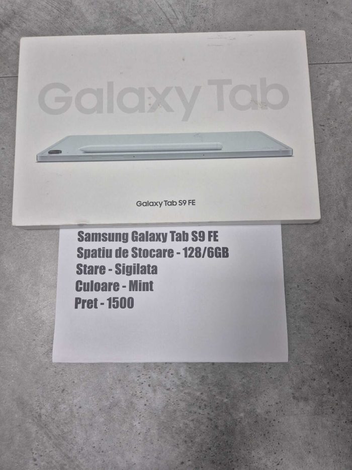 Tableta Samsung Galaxy Tab S9 FE Mint Sigilata